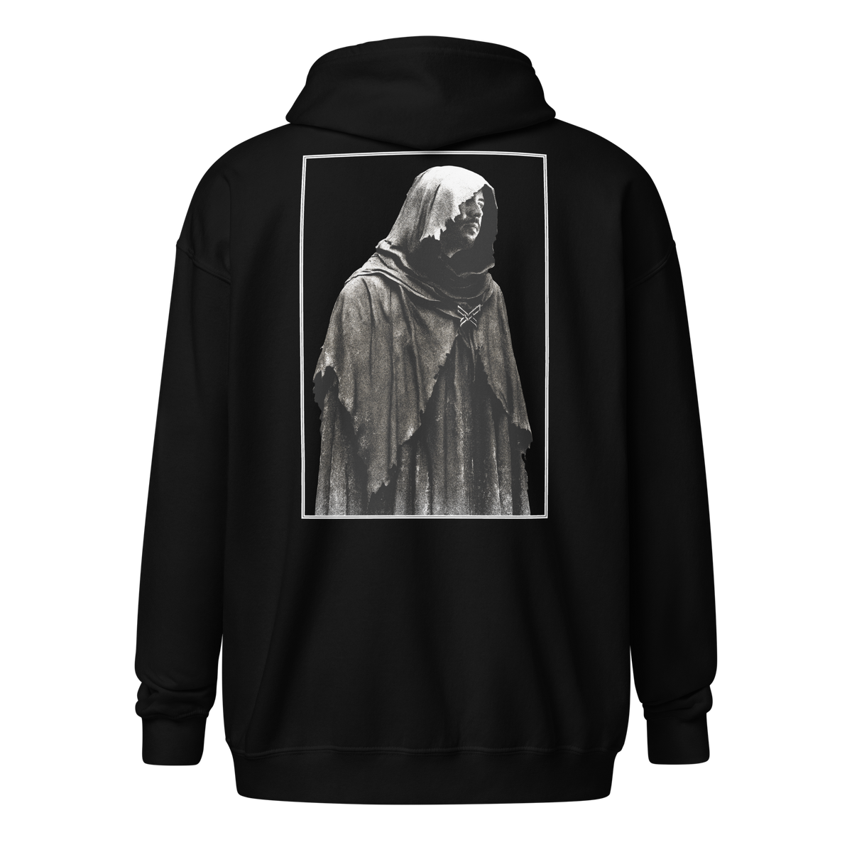 Hei'An 'Kiss Our Ghosts Goodbye' ZIP-UP HOODIE - WHITE DESIGN