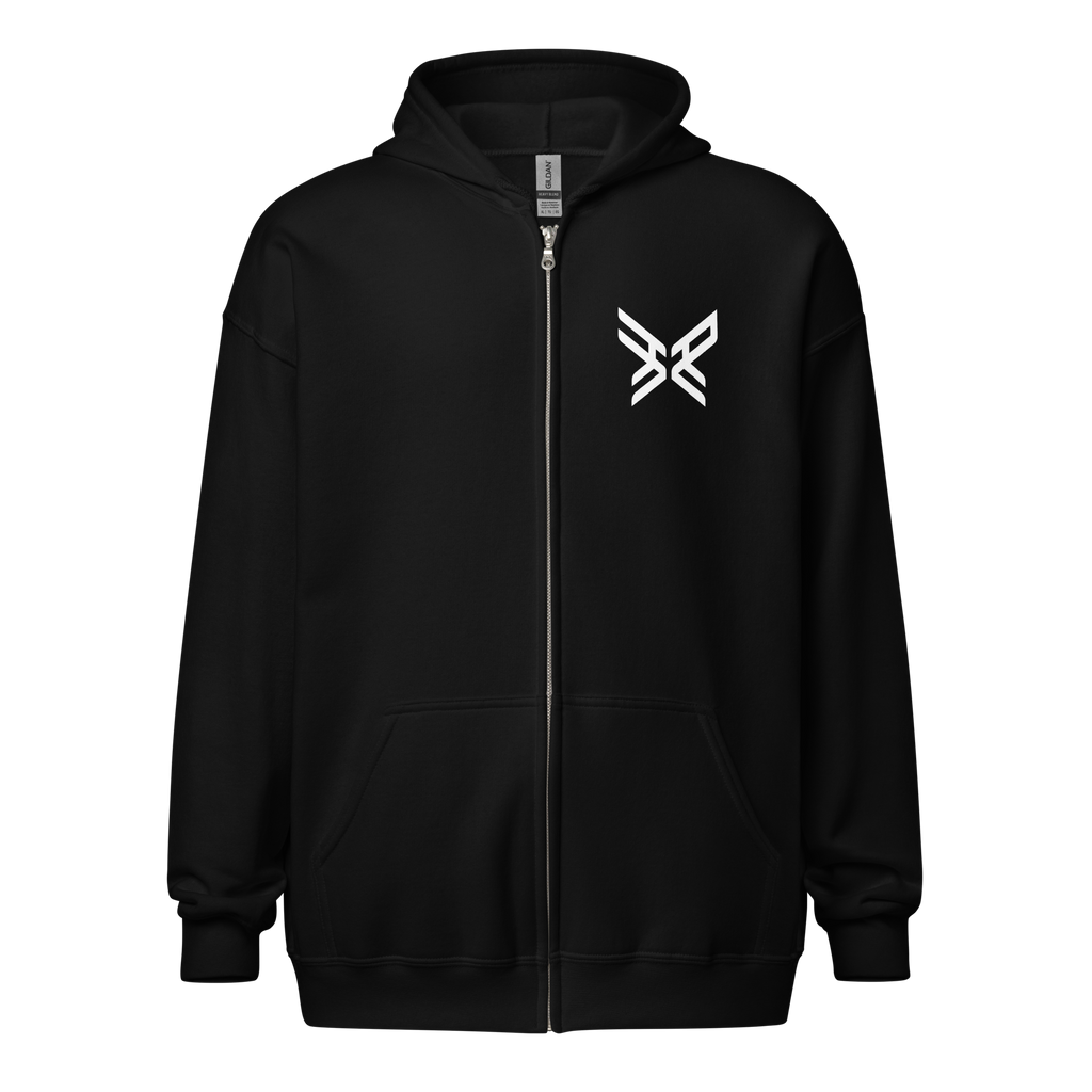 Hei'An 'Kiss Our Ghosts Goodbye' ZIP-UP HOODIE - WHITE DESIGN