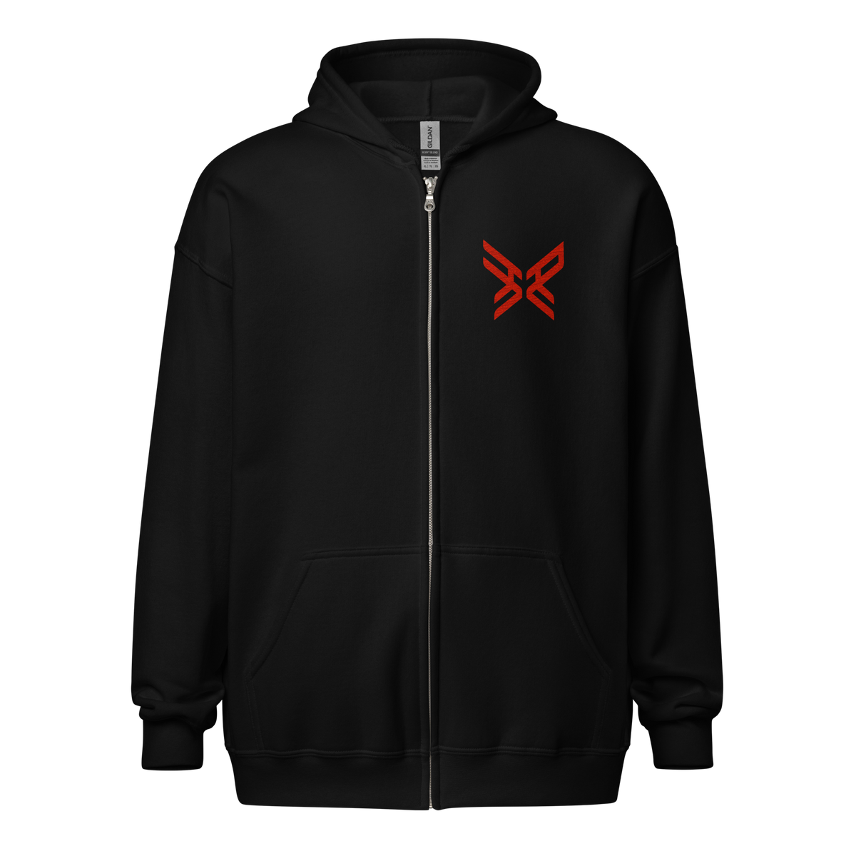 Hei'An 'Kiss Our Ghosts Goodbye' ZIP-UP HOODIE - RED DESIGN